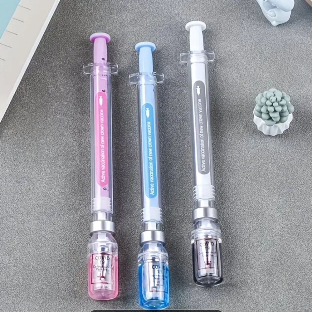 New Colorful Syringe-Shaped Pens Choice Of Color